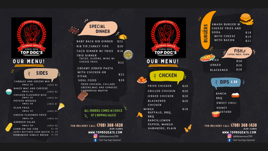 Top Dogs Menu